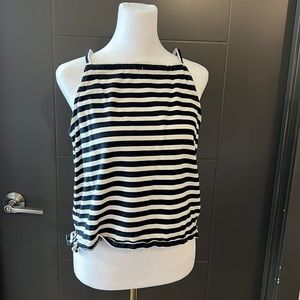 J.Crew striped square neck tank top, size M